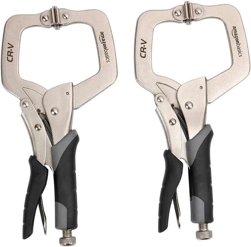 Amazon Basics Adjustable Metal Face Clamps