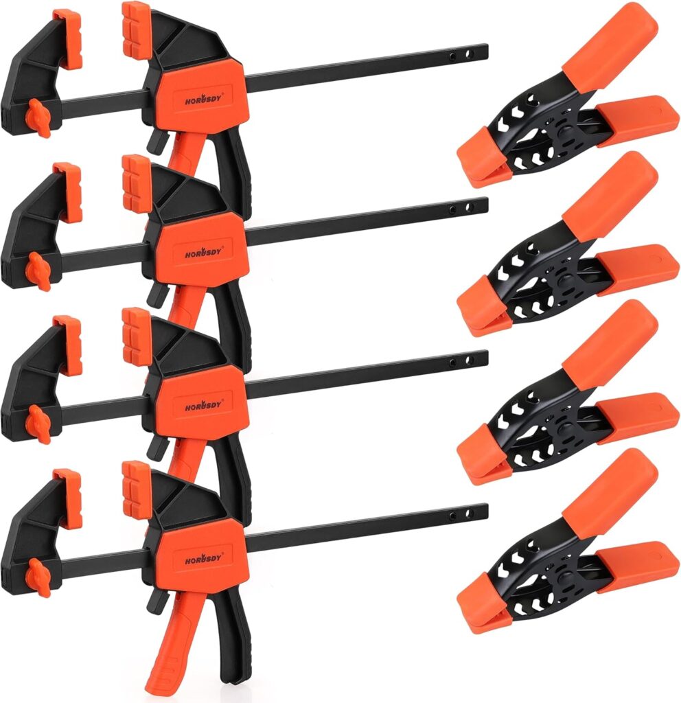 HORUSDY 8-Pack Bar & Spring Clamps