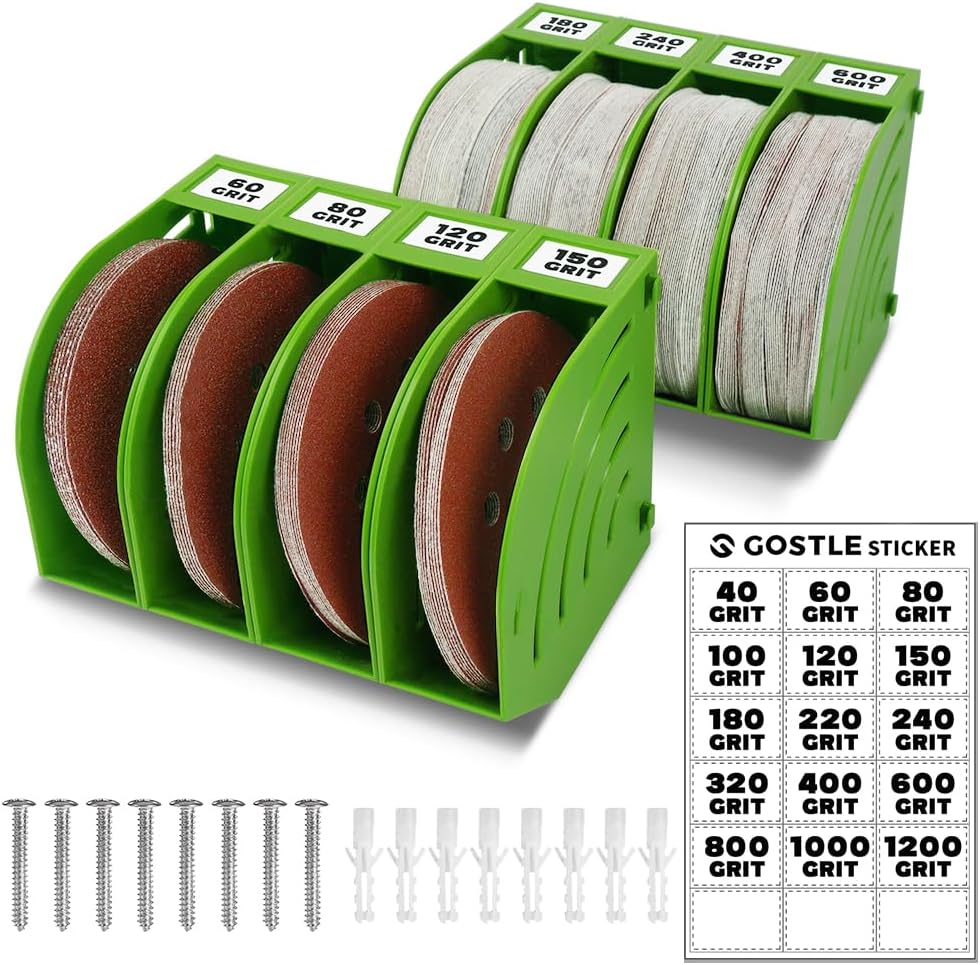 5-Inch Professional Sanding Discs Tool Storage Boxes Set